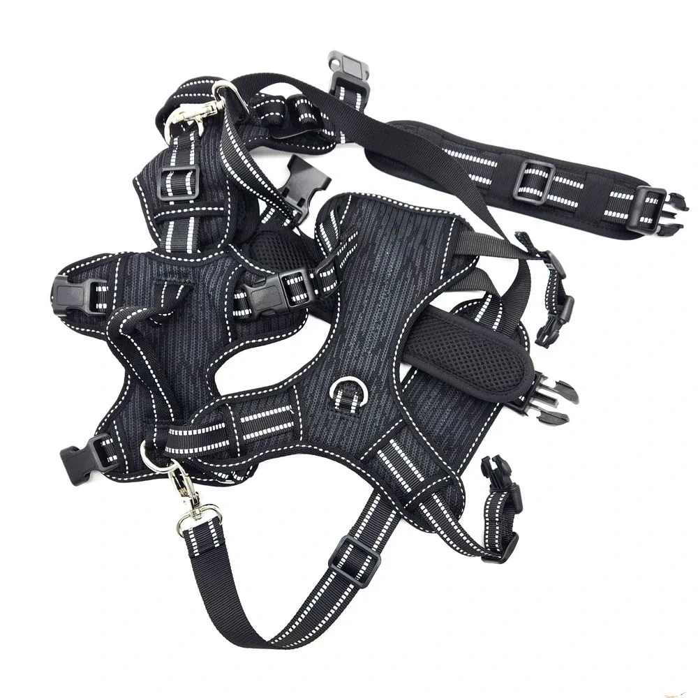 COODEO Small Dog Lift Harness‎ Polyester Rear Leg Support Rehab Sling Black